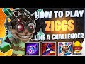 WILD RIFT | How To Play Like A Challenger Ziggs | Ziggs Gameplay | Guide & Build