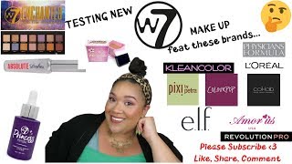 New Affordable Makeup from W7|1rst Impressions|Tutorial|& more drugstore makeup|Tasha St James
