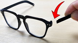 Ingenious Way To Repair Broken Eyeglasses Into Like New With Plastic Welding Method