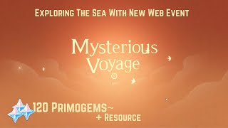 Genshin Impact New Web Event :  Mysterious Voyage~