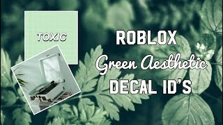 Roblox Green Aesthetic Decal Id S