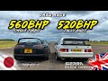 ICONIC LEGENDS.. 520HP FORD SIERRA RS500 v 560HP TOYOTA SUPRA