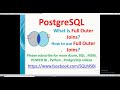 Postgresql Tutorials | Full Outer Joins in Postgresql | postgres joins examples