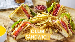 Club Sándwich con Papas | Recetas kiwilimón