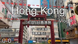 香港Vlog ♯１/４泊5日香港旅行/ザ・ミラ香港/美麗華酒店