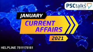 Current Affairs - January 2021