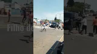 Filho do Povo, Gabriel Júnior foi autorizado a passar pelos manifestantes.