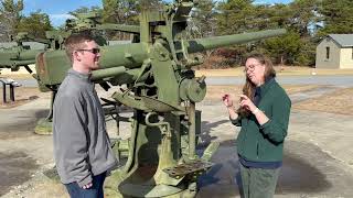 Fort miles three inch gun background