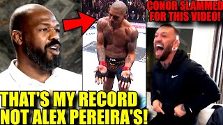 MMA community react to Jon Jones wrongly claiming Alex Pereira's UFC record,Whittaker GOES OFF on DC