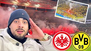 PYRO 🧨 TOPSPIEL ESKALIERT🤯  Eintracht Frankfurt vs. Borussia Dortmund Stadionvlog🏟️