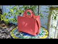 Coach Rogue 17 in Bright Carmine Vegetable Tanned Leather (close ups)