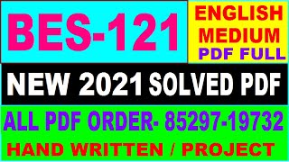 bes-121 solved assignment 2021 in english / bes 121 ignou solved assignment / ignou bes 121