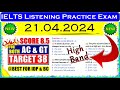 IELTS LISTENING PRACTICE TEST 2024 WITH ANSWERS | 21.04.2024