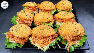 Perfect Zinger Chicken Pockets Sandwich Recipe By Cooking With Passion With Coleslaw, Fried Chicken