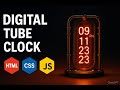 🕒 Retro-Style Digital Tube Clock | HTML CSS JavaScript Project