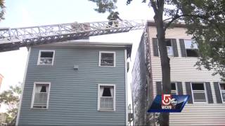 Residents escape large apartment fire