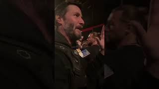 Keanu Reeves leaves The Cigale in Paris