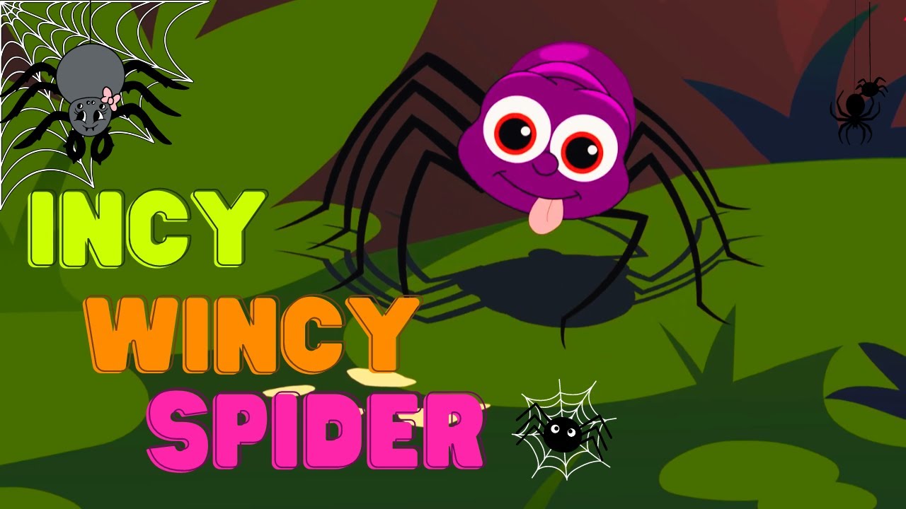 Incy Wincy Spider Nursery Rhymes Animal Songs For Children Itsy