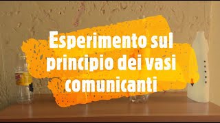 Esperimento sul principio dei vasi comunicanti