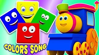 色ライドのボブ・電車| カラー韻| ボブで色を学ぶ| 教育ビデオ | Learn Colors With Bob | 3D Kids Song | Bob Train on Color Ride