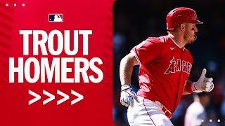 Mike Trout blasts his 4th homer of the season!