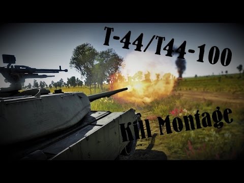 War Thunder T-44/T-44-100 Kill Montage - YouTube