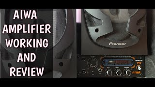 AIWA AMPLIFIER WORKING AND REVIEW || TAMIL || AMPLIFIER CONNECTION AND REVIEW || CRAFT WILD