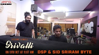 #Srivalli DSP & Sid Sriram Byte |  Pushpa | Allu Arjun, Rashmika | DSP | Sukumar