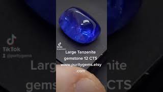 Large natural Tanzanite cabochon 12 CTS size www.puritygems.etsy.com