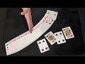 how to find a card in between two face up cards sandwich magic card trick tutorial