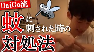 ＜DaiGo流＞蚊に刺された時の対処法【DaiGo切り抜き】