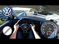 VW Golf 7 1.5 TSI DSG (150HP) | TOP SPEED ON GERMAN NO LIMIT AUTOBAHN | 233km/h