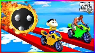 ShinChan Playing Stunt Race in GTA 5 | in Telugu