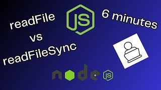 readFile vs readFileSync: What's the difference? Node JS | 6 minutes
