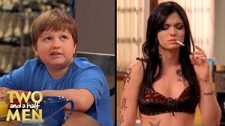 Jake Has Cereal with a Half-Naked Woman | Two and a Half Men