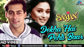 Dekha Hai Pehli Baar - HD VIDEO SONG | Salman Khan, Madhuri Dixit | Saajan | 90's Best Romantic Song