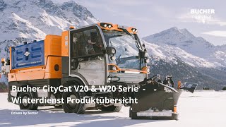 Bucher CityCat V20 & W20 Serie - Winterdienst Produktübersicht