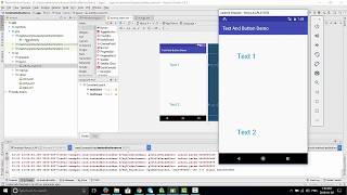 Android 2018 : How to add TextView and Button with clicks