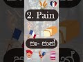 ඔයා දන්න බව නොදන්න අපූරු ප්‍රංශ භාෂාව 3 words common in french and sinhala learn french