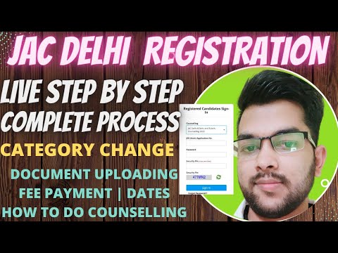 Jac Delhi Counselling Registration Registration | Live Step By Step All ...