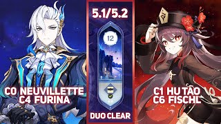 [Genshin Impact - Abyss 5.1/5.2] Duo Clear - Furina Neuvillette x Hu Tao Fischl