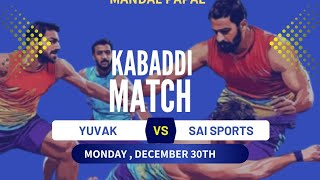 Yuvak Amravati v/s Sai Sports Morshi 2nd half