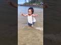 99%Faills:Funniest baby reaction on the Beach 🤣⛱️💞#shorts #beach #baby #funny