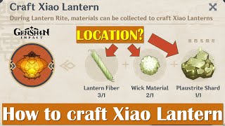 Xiao Lantern Material Guide in Lantern Rite - Genshin Impact