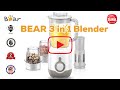 Bear 3in1 Blender (1.2L)