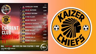 KAIZER CHIEFS CURENT XI FOR BLACK LABEL CUP