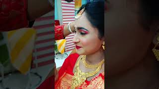 হঠাৎ করে বউ সাজের সাথে নাক ফোটানো #nosepiercings #makeuptutorial #akhibeautyparlourjhikargacha