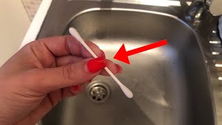 PULISCI lo scarico del lavello con un COTTON FIOC! Pazzesco quanto risparmi #lifehacks