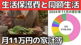 【月11万円】生活保護費と同額で一人暮らし！家計簿大公開【生活費】足りない理由が見つからない生活保護