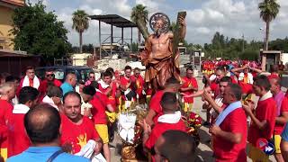 Gricignano (CE) - inizio della processione della statua (26.08.2018)